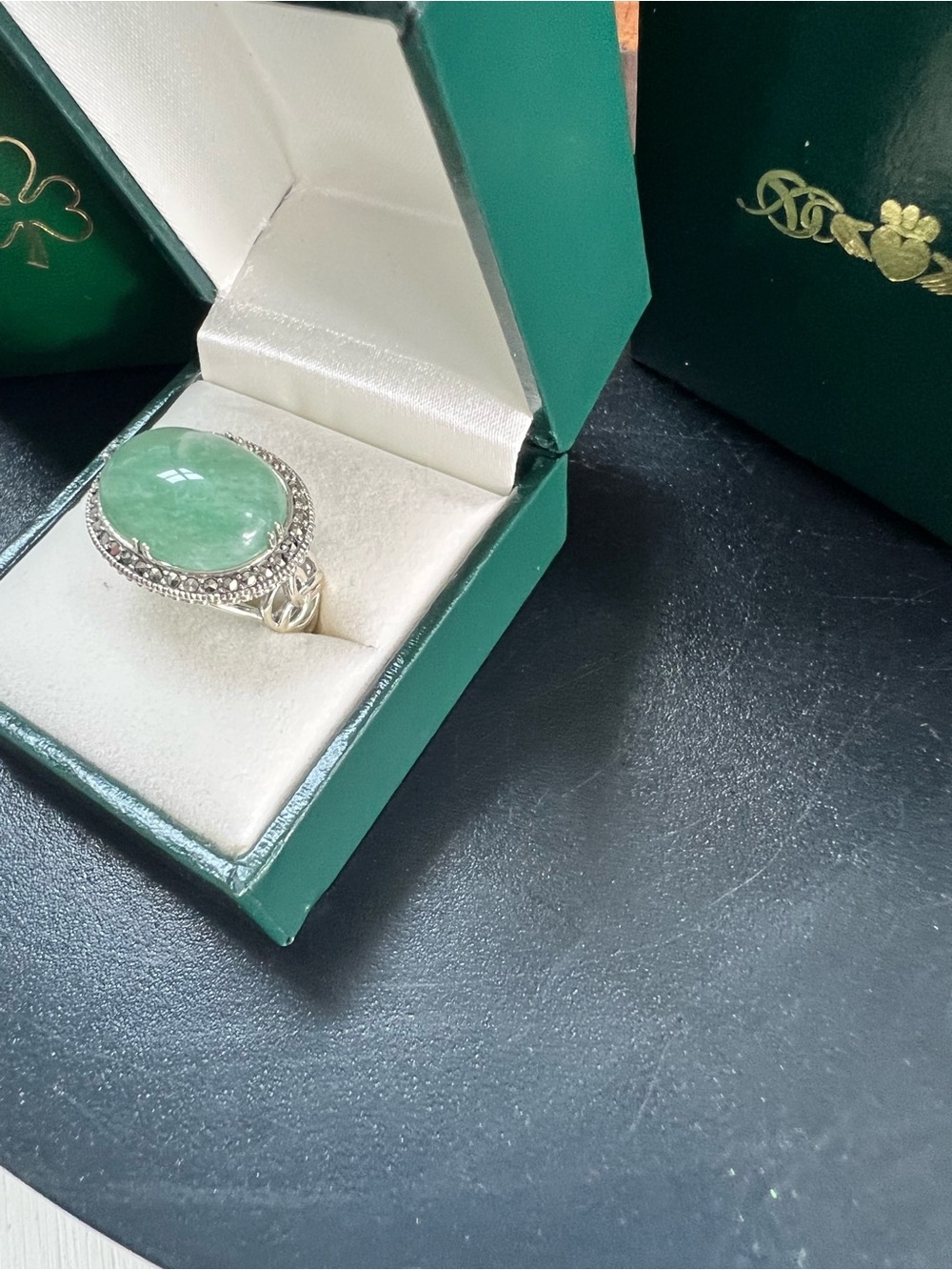 Connemara Marble Sterling Silver Ring